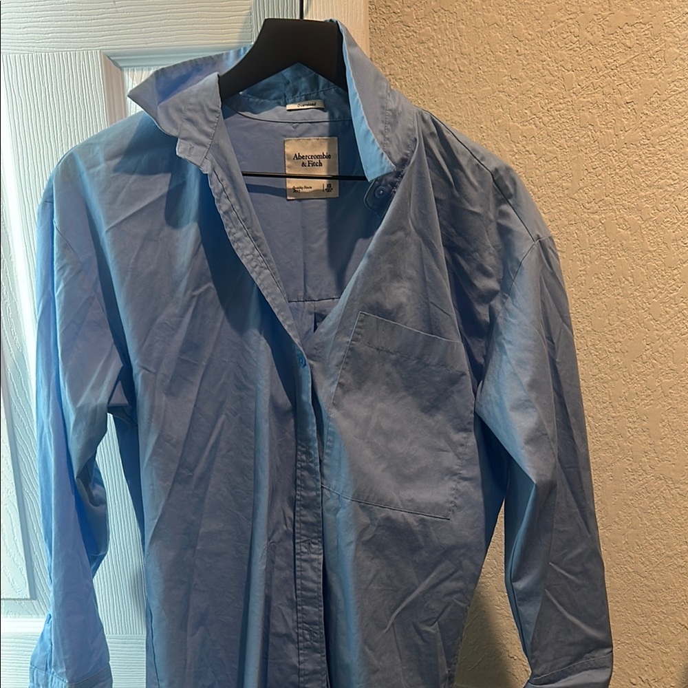 Abercrombie & Fitch Blue Oversized Shirt